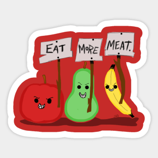 Anti-Vegetarianism Sticker